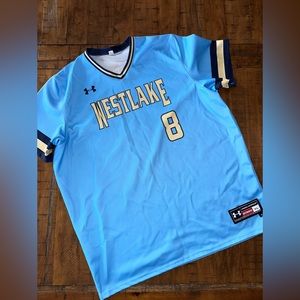 Westlake Under Armour Men’s V Neck Blue Jersey XL